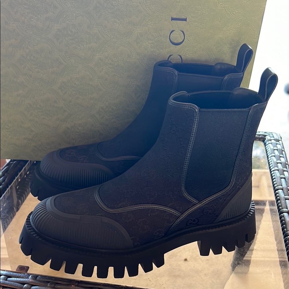 Gucci Men GG Ankle Boots - Picture 10 of 15